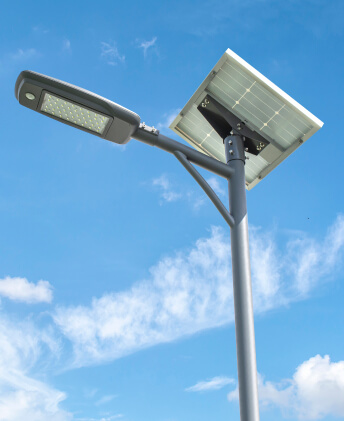 semi-integrated solar street lamp, all in two solar street light, solar lamp manufacturer, solar lighting project design.